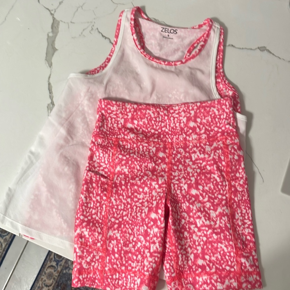 Zelos size 6 outfit Tank top with shorts